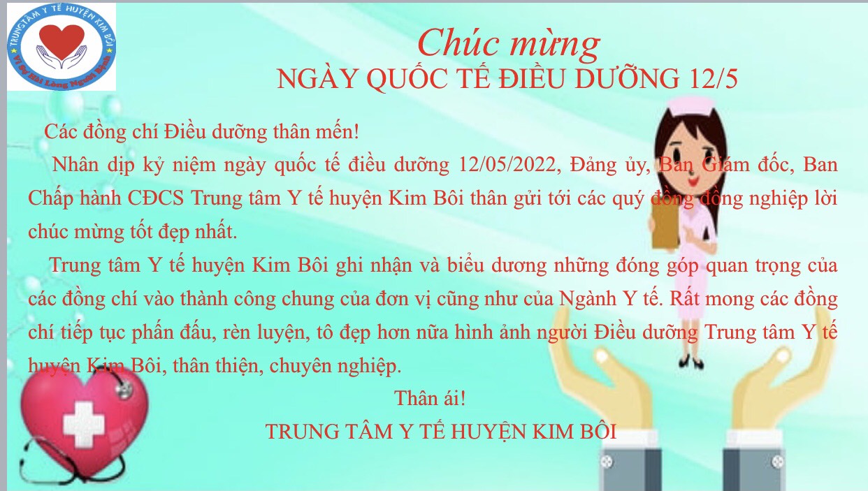 Chúc mừng ngày quốc tế Điều dưỡng 12/5